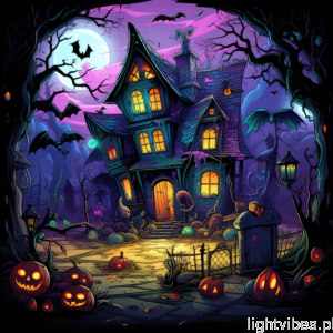 Halloween - wpadnij na dyniową latte. Podświetlany obraz led Lightvibes