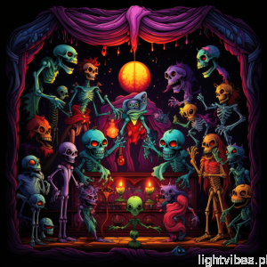 Halloween - teatr z dreszczem. Podświetlany obraz led Lightvibes