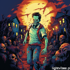Halloween - western zombie. Podświetlany obraz led Lightvibes