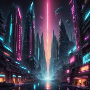 Cybercity 2 - Podświetlany obraz led Lightvibes