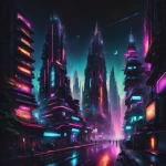 Cybercity 5 - Podświetlany obraz led Lightvibes