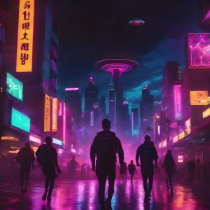 Cybercity 6 - Podświetlany obraz led Lightvibes