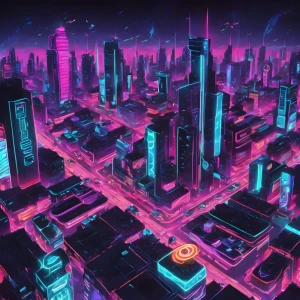 Cybercity 9 - Podświetlany obraz led Lightvibes