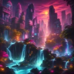 Cybercity 13 - Podświetlany obraz led Lightvibes