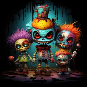 Halloween - chcesz z nami pograć? - Podświetlany obraz led Lightvibes