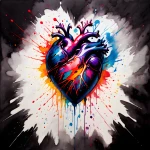 Real Chalk Heart - Podświetlany obraz led Lightvibes