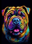 Shar pei 2 - Podświetlany obraz led Lightvibes