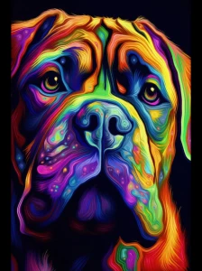 Bullmastiff - Podświetlany obraz led Lightvibes