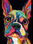 Boston terrier - Podświetlany obraz led Lightvibes