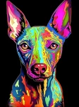 Terier amerykański bezwłosy - Podświetlany obraz led Lightvibes