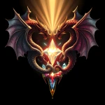 Dragon Love Heart - Podświetlany obraz led Lightvibes