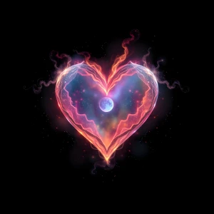 Cosmic Gate Heart - Podświetlany obraz led Lightvibes