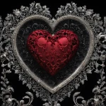 Silver Fabergé Heart - Podświetlany obraz led Lightvibes