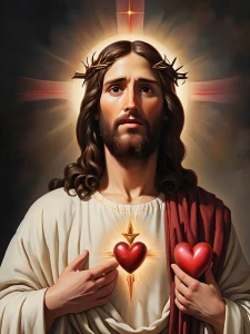 Jezus Miłosierny. Podświetlany obraz led Lightvibes