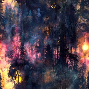 Kwiaty pulsara - Olaf Post. Podświetlany obraz led Lightvibes