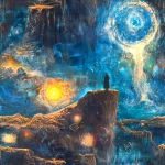 Ziarno światła - Olaf Post. Podświetlany obraz led Lightvibes