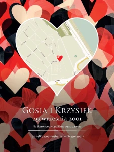 Serce z mapą  (wzór 13) - pokaż gdzie to się zaczęło! Podświetlany obraz personalizowany  led Lightvibes