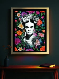 Frida Kahlo. Legendarne Kobiety - Podświetlany obraz led Lightvibes