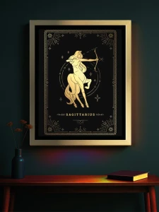 STRZELEC. Znak Zodiaku - Podświetlany obraz led Lightvibes