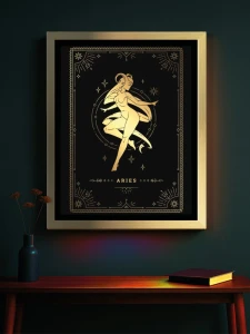 BARAN. Znaki Zodiaku - Podświetlany obraz led Lightvibes