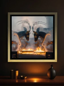 Poznań Koziołki (Steampunk) - Podświetlany obraz led Lightvibes