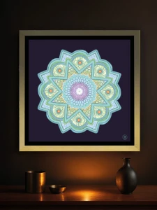 Katarzyna Chojnacka - Mandala Szmaragdowa. Podświetlany obraz led Lightvibes