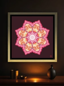 Katarzyna Chojnacka - Mandala koralowa. Podświetlany obraz led Lightvibes