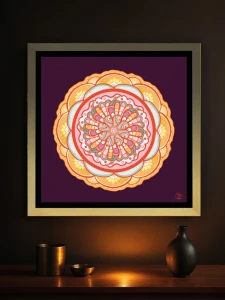Katarzyna Chojnacka - Mandala Tycjan. Podświetlany obraz led Lightvibes