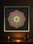 Katarzyna Chojnacka - Mandala turkusowa. Podświetlany obraz led Lightvibes