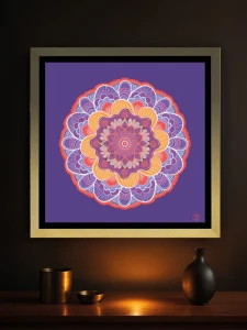 Katarzyna Chojnacka - Mandala ametystowa. Podświetlany obraz led Lightvibes
