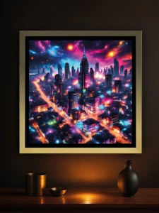 Cybercity 16 - Podświetlany obraz led Lightvibes