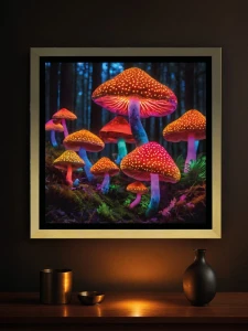 Grzybki Derian - Podświetlany obraz led Lightvibes