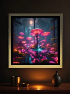 Grzybki Bojan - Podświetlany obraz led Lightvibes