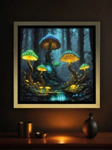 Grzybki Leta - Podświetlany obraz led Lightvibes