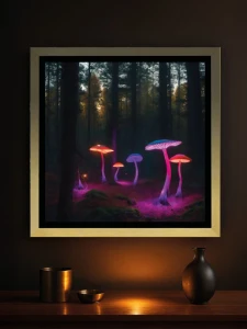 Grzybki Leonid - Podświetlany obraz led Lightvibes