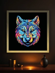 Wilk - Podświetlany obraz led Lightvibes