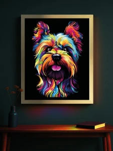 Yorkshire terrier - Podświetlany obraz led Lightvibes