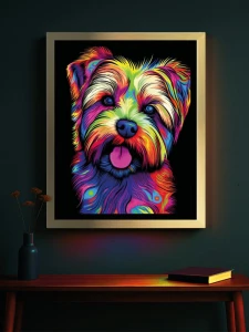 Norfolk terrier - Podświetlany obraz led Lightvibes