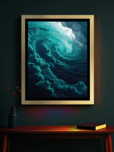 Oceaniczny Wir - Podświetlany obraz led Lightvibes