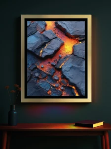 Lawa i Bazalt - Podświetlany obraz led Lightvibes