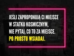 KOSMICZNY... - neonowy obraz motywacyjny Lightvibes