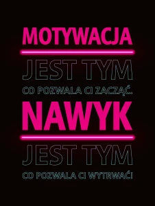 NAWYK... - neonowy obraz motywacyjny Lightvibes