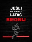 BIEGNIJ... - neonowy obraz motywacyjny Lightvibes